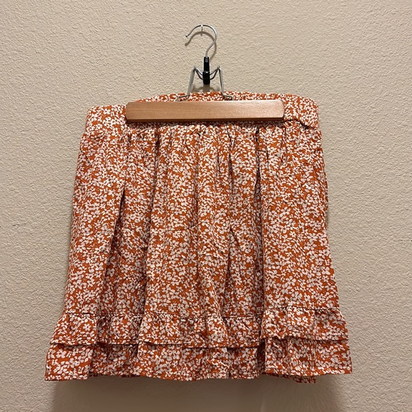 Floral Skort - Women’s L - Orange/White - Picture 2 of 6